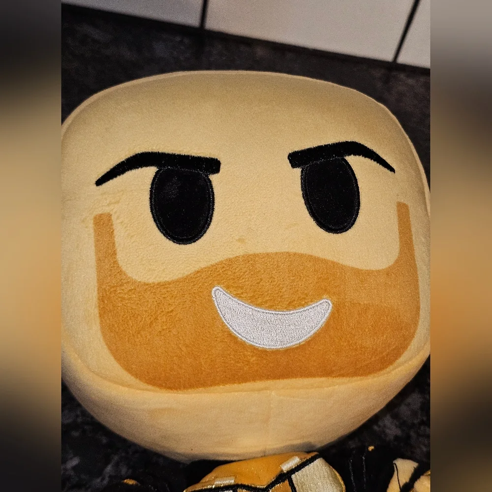 Roblox Tower Defense Simulator Golden Minigunner Plush Large Incomplete Read Htf